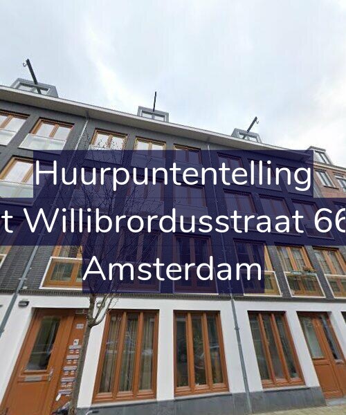 Foto gevel Huurpuntentelling voor Sint Willibrordusstraat 66-A, Amsterdam