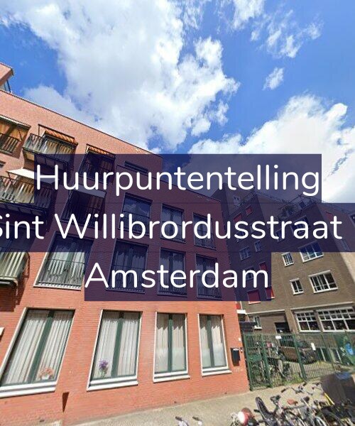 Foto gevel Huurpuntentelling voor Sint Willibrordusstraat 2, Amsterdam