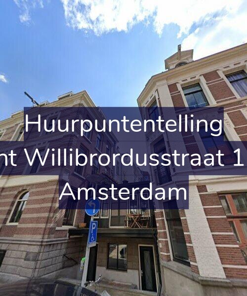 Foto gevel Huurpuntentelling voor Sint Willibrordusstraat 1-A, Amsterdam