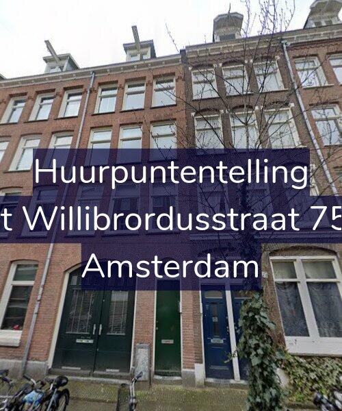 Foto gevel Huurpuntentelling voor Sint Willibrordusstraat 75-H, Amsterdam