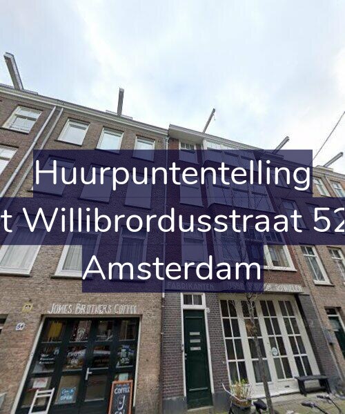 Foto gevel Huurpuntentelling voor Sint Willibrordusstraat 52-H, Amsterdam
