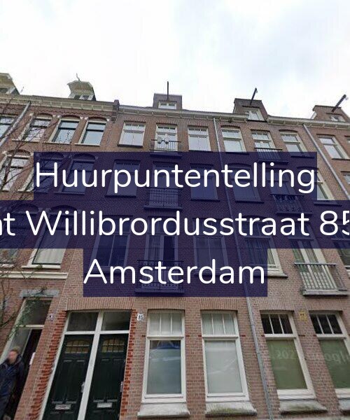 Foto gevel Huurpuntentelling voor Sint Willibrordusstraat 85-1, Amsterdam