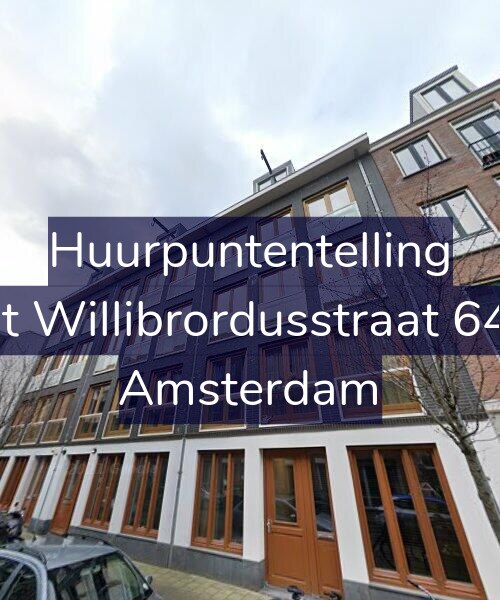 Foto gevel Huurpuntentelling voor Sint Willibrordusstraat 64-A, Amsterdam