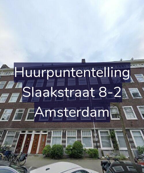 Foto gevel Huurpuntentelling voor Slaakstraat 8-2, Amsterdam