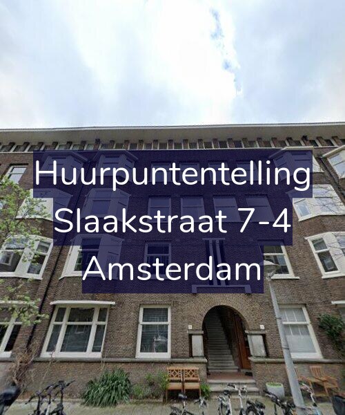 Foto gevel Huurpuntentelling voor Slaakstraat 7-4, Amsterdam