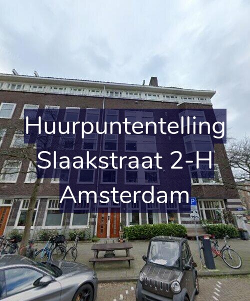 Foto gevel Huurpuntentelling voor Slaakstraat 2-H, Amsterdam