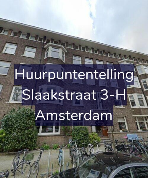 Foto gevel Huurpuntentelling voor Slaakstraat 3-H, Amsterdam