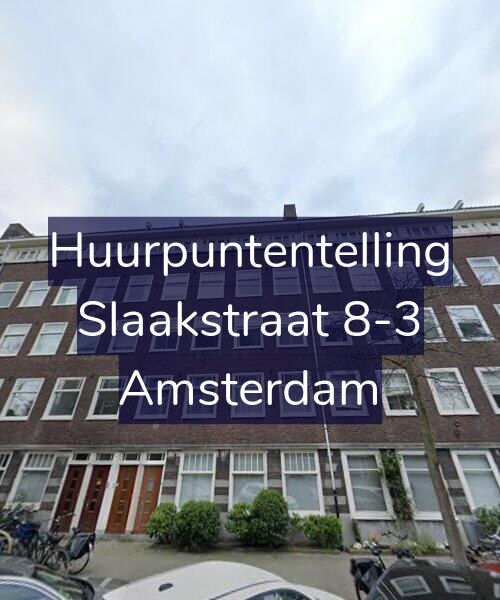 Foto gevel Huurpuntentelling voor Slaakstraat 8-3, Amsterdam