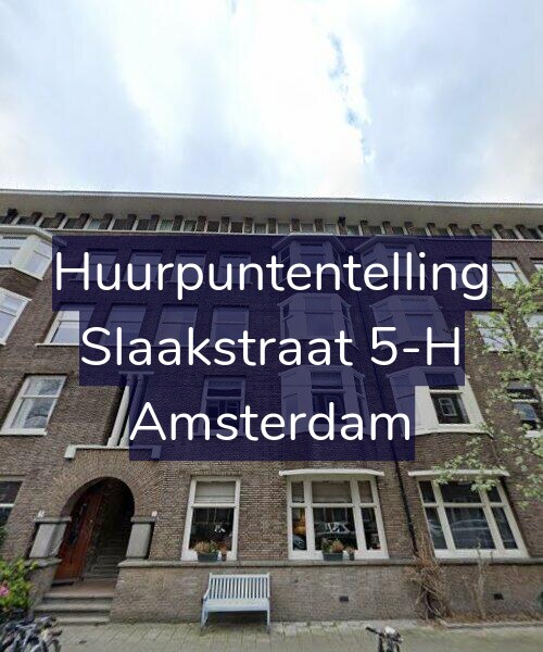 Foto gevel Huurpuntentelling voor Slaakstraat 5-H, Amsterdam