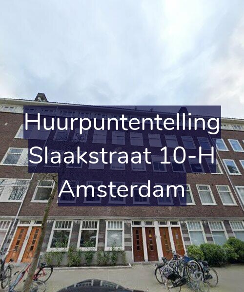 Foto gevel Huurpuntentelling voor Slaakstraat 10-H, Amsterdam
