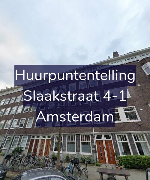 Foto gevel Huurpuntentelling voor Slaakstraat 4-1, Amsterdam