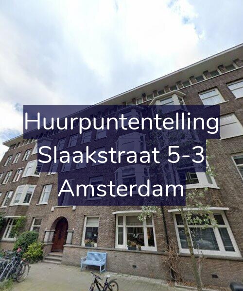 Foto gevel Huurpuntentelling voor Slaakstraat 5-3, Amsterdam