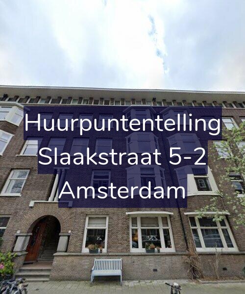 Foto gevel Huurpuntentelling voor Slaakstraat 5-2, Amsterdam