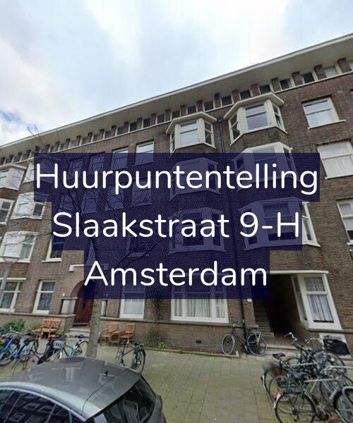 Foto gevel Huurpuntentelling voor Slaakstraat 9-H, Amsterdam