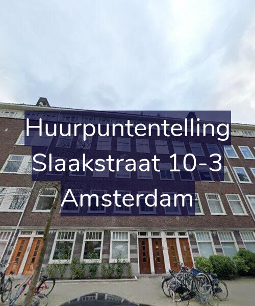Foto gevel Huurpuntentelling voor Slaakstraat 10-3, Amsterdam