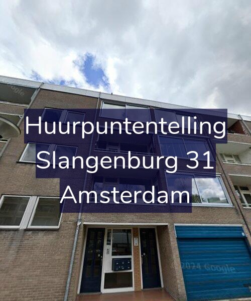 Foto gevel Huurpuntentelling voor Slangenburg 31, Amsterdam