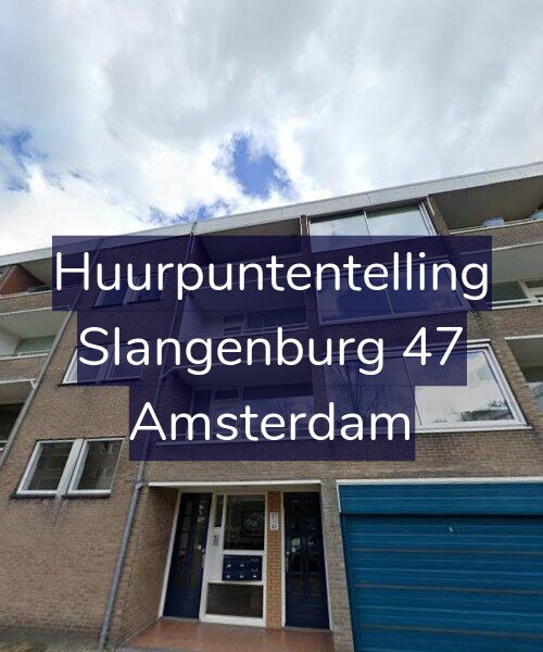 Foto gevel Huurpuntentelling voor Slangenburg 47, Amsterdam