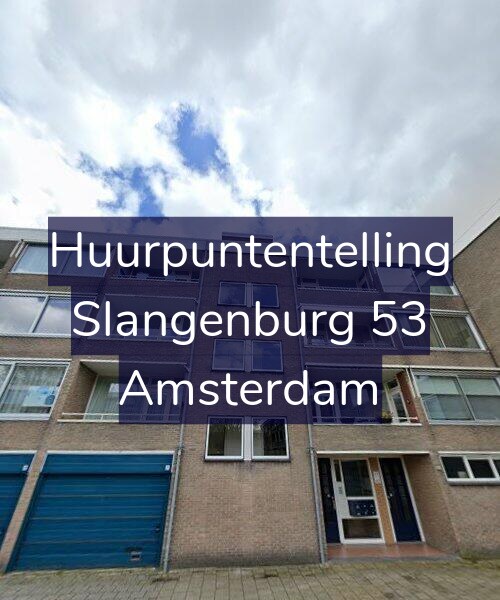 Foto gevel Huurpuntentelling voor Slangenburg 53, Amsterdam
