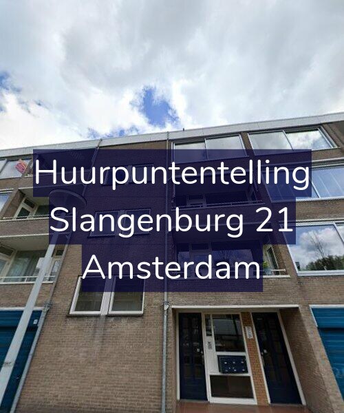 Foto gevel Huurpuntentelling voor Slangenburg 21, Amsterdam