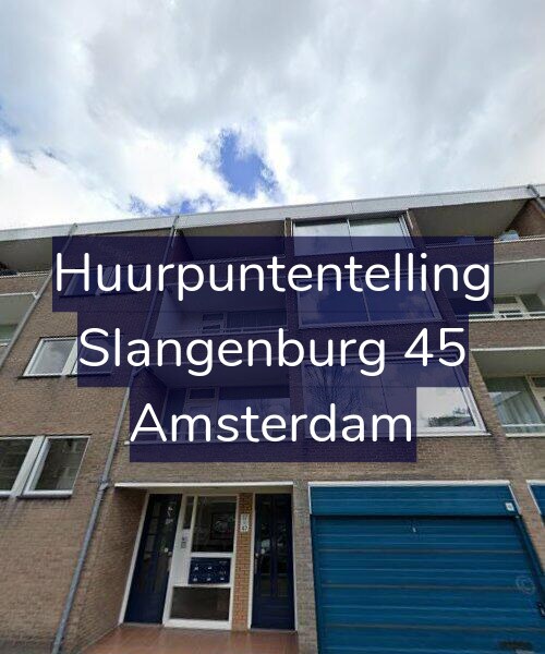 Foto gevel Huurpuntentelling voor Slangenburg 45, Amsterdam