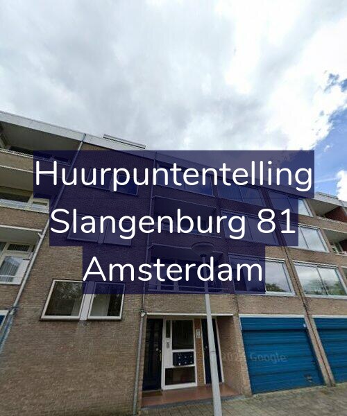 Foto gevel Huurpuntentelling voor Slangenburg 81, Amsterdam