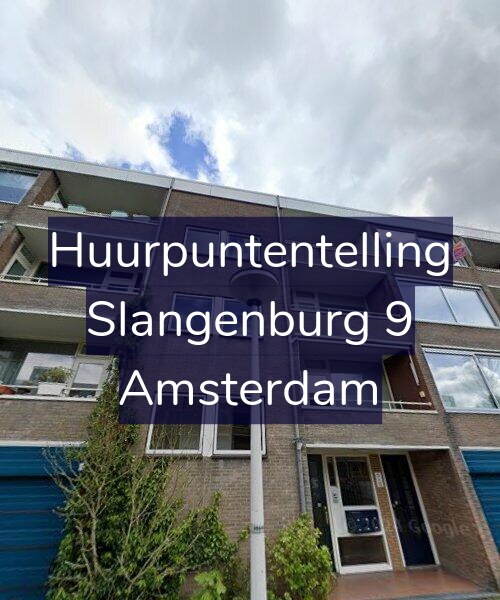 Foto gevel Huurpuntentelling voor Slangenburg 9, Amsterdam