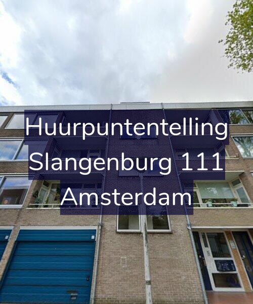 Foto gevel Huurpuntentelling voor Slangenburg 111, Amsterdam