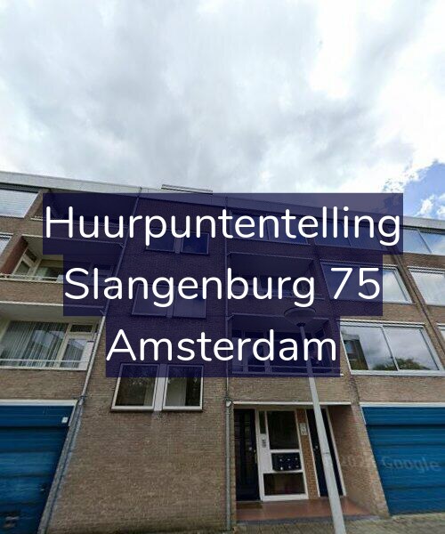 Foto gevel Huurpuntentelling voor Slangenburg 75, Amsterdam