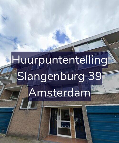 Foto gevel Huurpuntentelling voor Slangenburg 39, Amsterdam