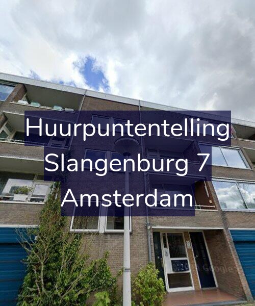 Foto gevel Huurpuntentelling voor Slangenburg 7, Amsterdam