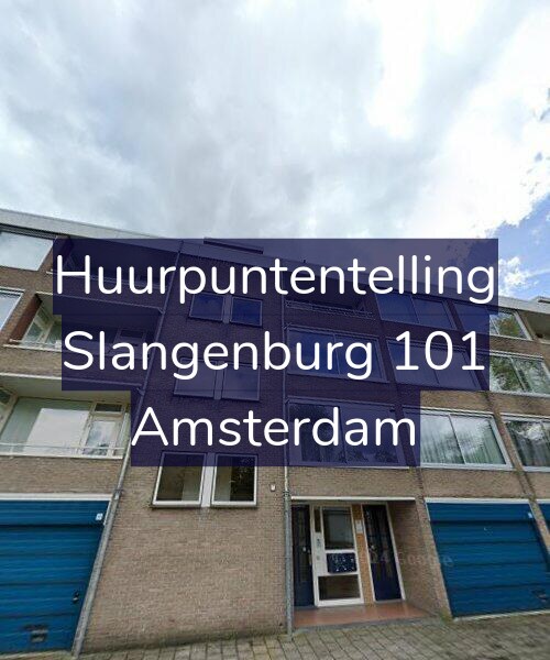 Foto gevel Huurpuntentelling voor Slangenburg 101, Amsterdam