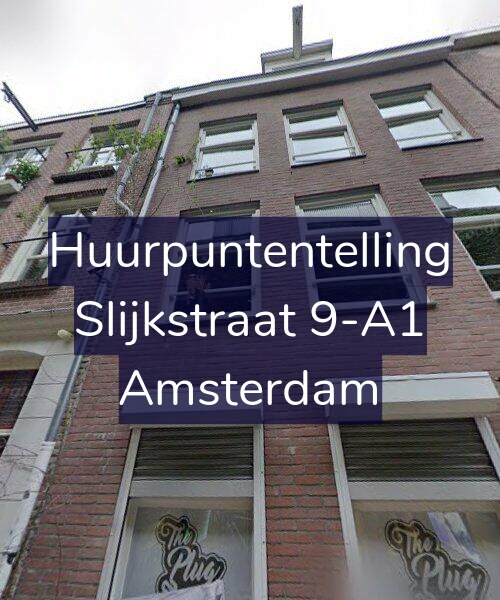 Foto gevel Huurpuntentelling voor Slijkstraat 9-A2, Amsterdam