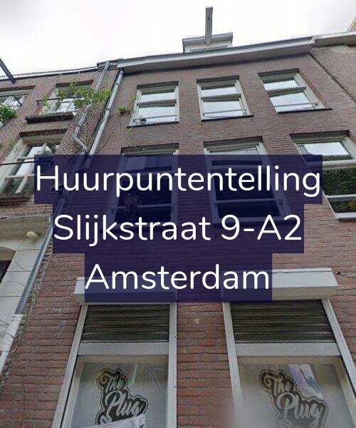 Foto gevel Huurpuntentelling voor Slijkstraat 9-A1, Amsterdam