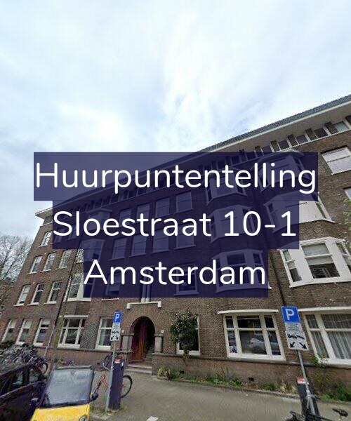 Foto gevel Huurpuntentelling voor Sloestraat 10-1, Amsterdam