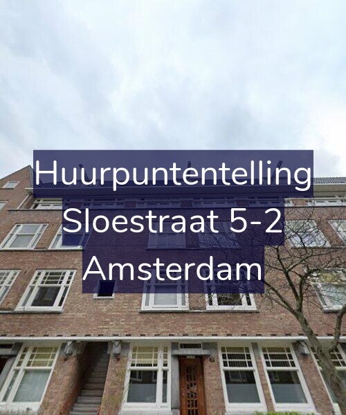Foto gevel Huurpuntentelling voor Sloestraat 5-2, Amsterdam