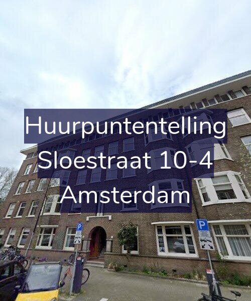 Foto gevel Huurpuntentelling voor Sloestraat 10-4, Amsterdam