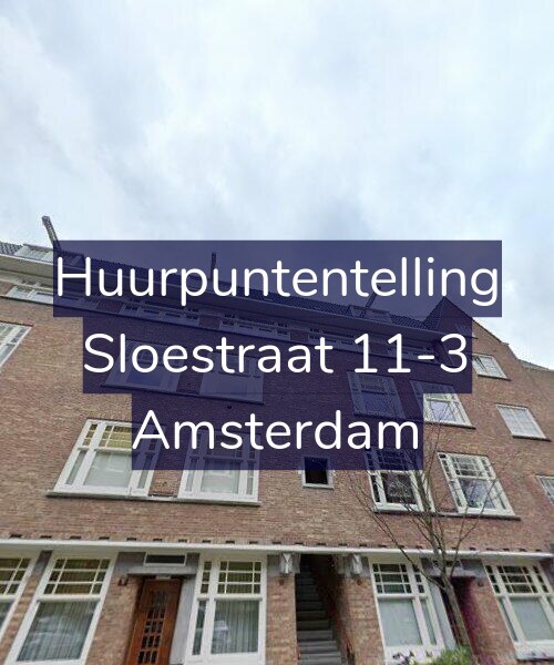 Foto gevel Huurpuntentelling voor Sloestraat 11-3, Amsterdam