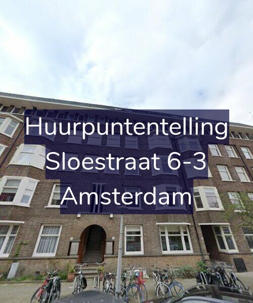 Foto gevel Huurpuntentelling voor Sloestraat 6-3, Amsterdam