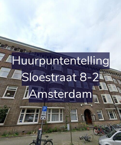 Foto gevel Huurpuntentelling voor Sloestraat 8-2, Amsterdam