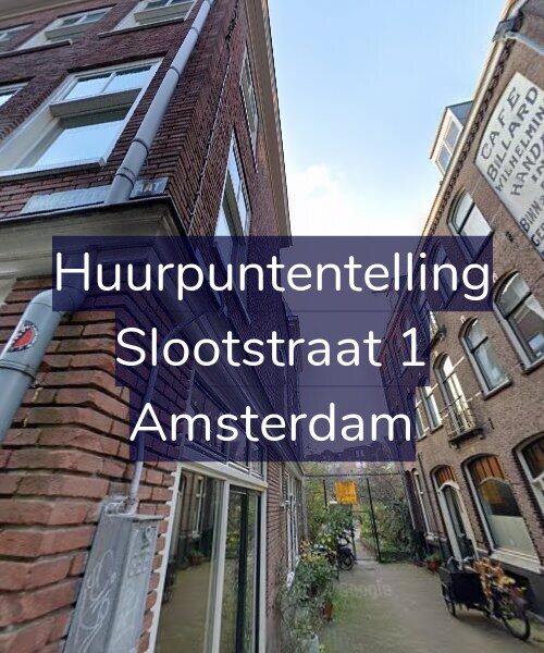 Foto gevel Huurpuntentelling voor Slootstraat 1, Amsterdam