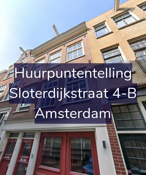Foto gevel Huurpuntentelling voor Sloterdijkstraat 4-B, Amsterdam