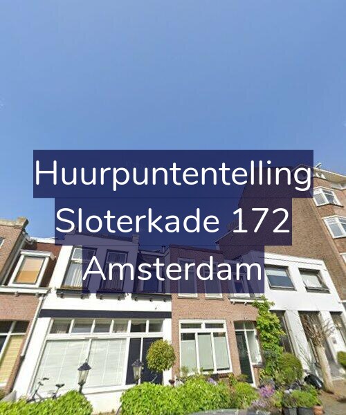 Foto gevel Huurpuntentelling voor Sloterkade 172, Amsterdam