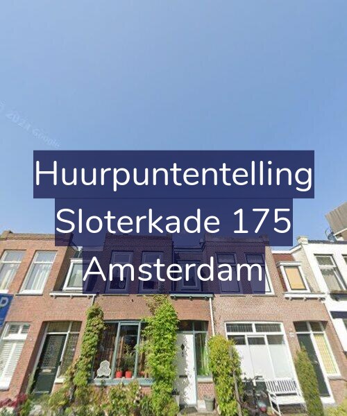 Foto gevel Huurpuntentelling voor Sloterkade 175, Amsterdam