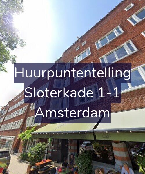 Foto gevel Huurpuntentelling voor Sloterkade 1-1, Amsterdam