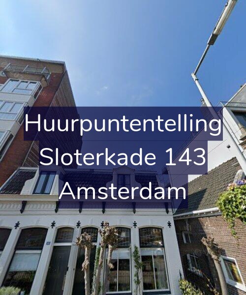 Foto gevel Huurpuntentelling voor Sloterkade 143, Amsterdam