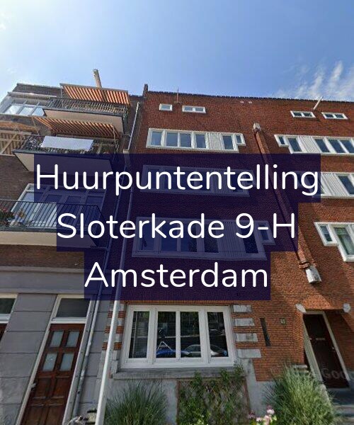 Foto gevel Huurpuntentelling voor Sloterkade 9-H, Amsterdam