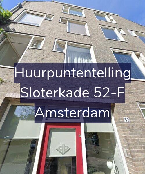 Foto gevel Huurpuntentelling voor Sloterkade 52-F, Amsterdam
