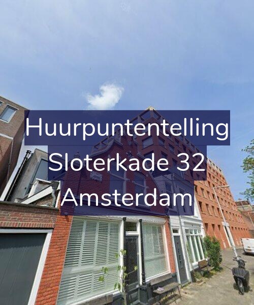 Foto gevel Huurpuntentelling voor Sloterkade 32, Amsterdam