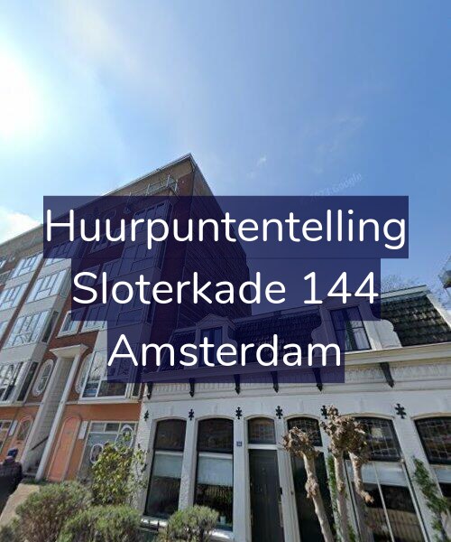 Foto gevel Huurpuntentelling voor Sloterkade 144, Amsterdam