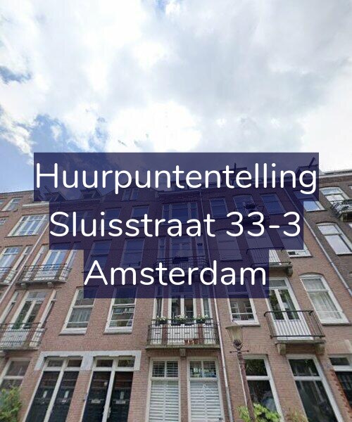 Foto gevel Huurpuntentelling voor Sluisstraat 33-3, Amsterdam